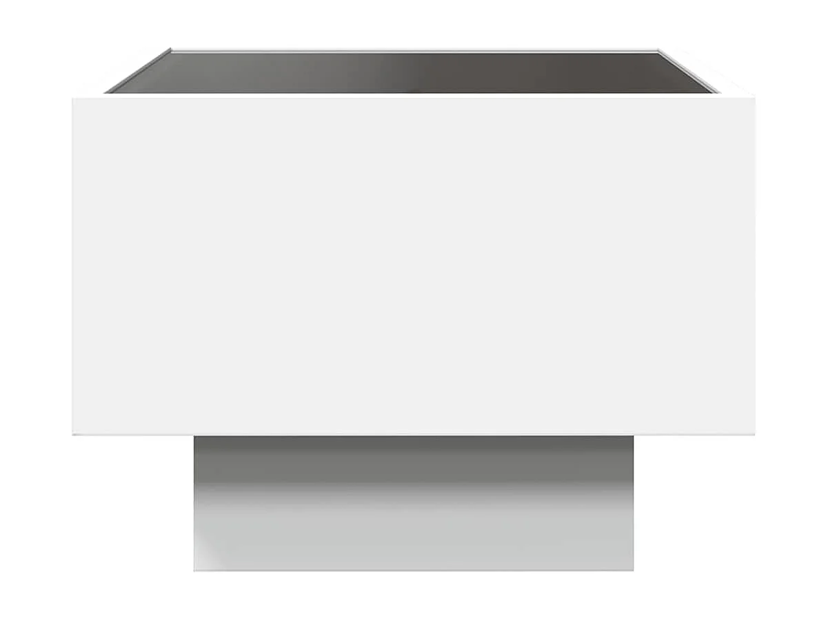 Table d'appoint table basse bois blanche 40 x 40 x 30 cm DEC031288