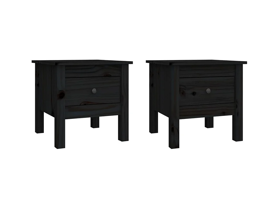 Tables d'appoint chevet avec bois marron 40 x 40 x 39 cm DEC032640