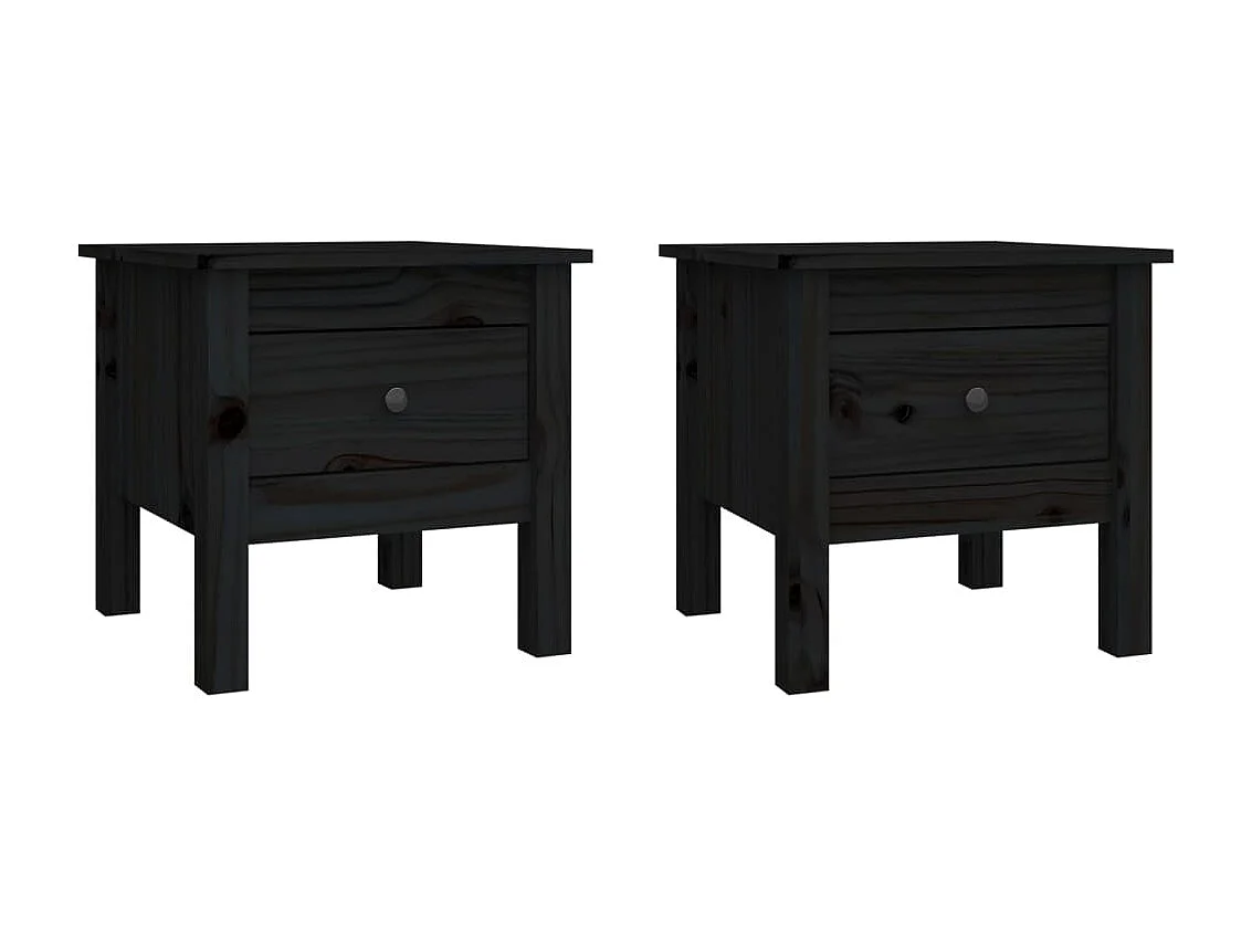 Tables d'appoint chevet avec bois marron 40 x 40 x 39 cm DEC032640