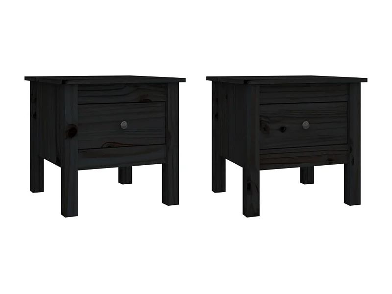 Tables d'appoint chevet avec bois marron 40 x 40 x 39 cm DEC032640