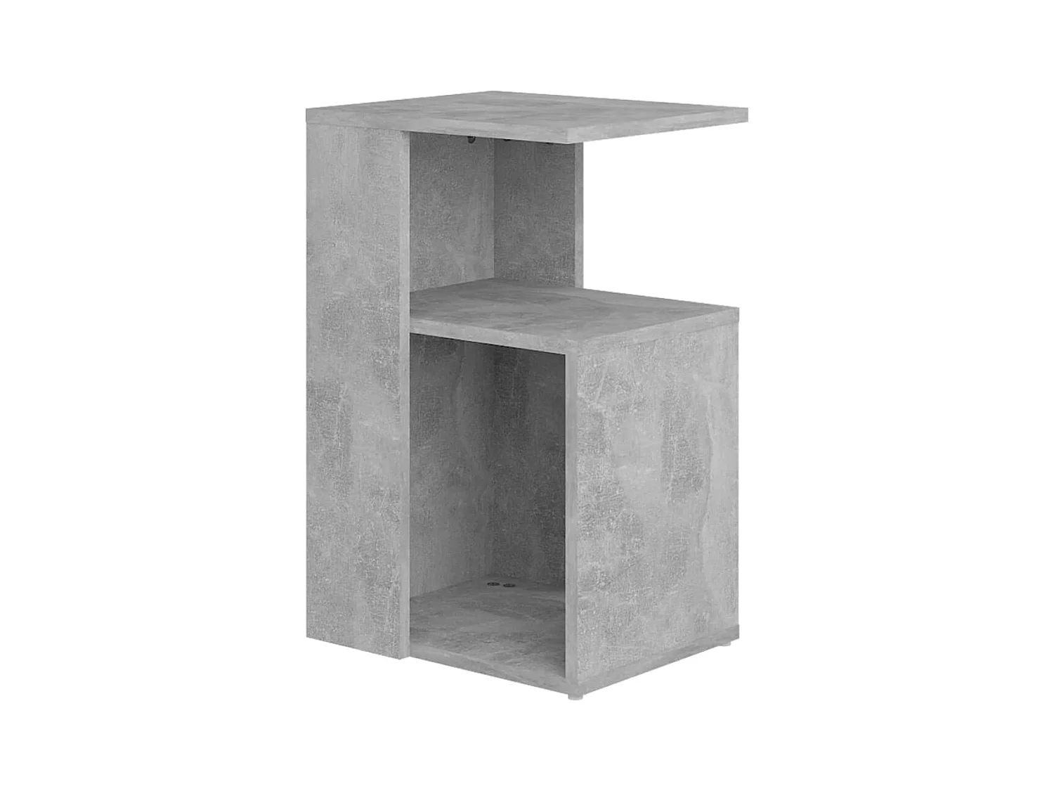 Table d'appoint bout de bois marron 36 x 30 x 56 cm DEC032449