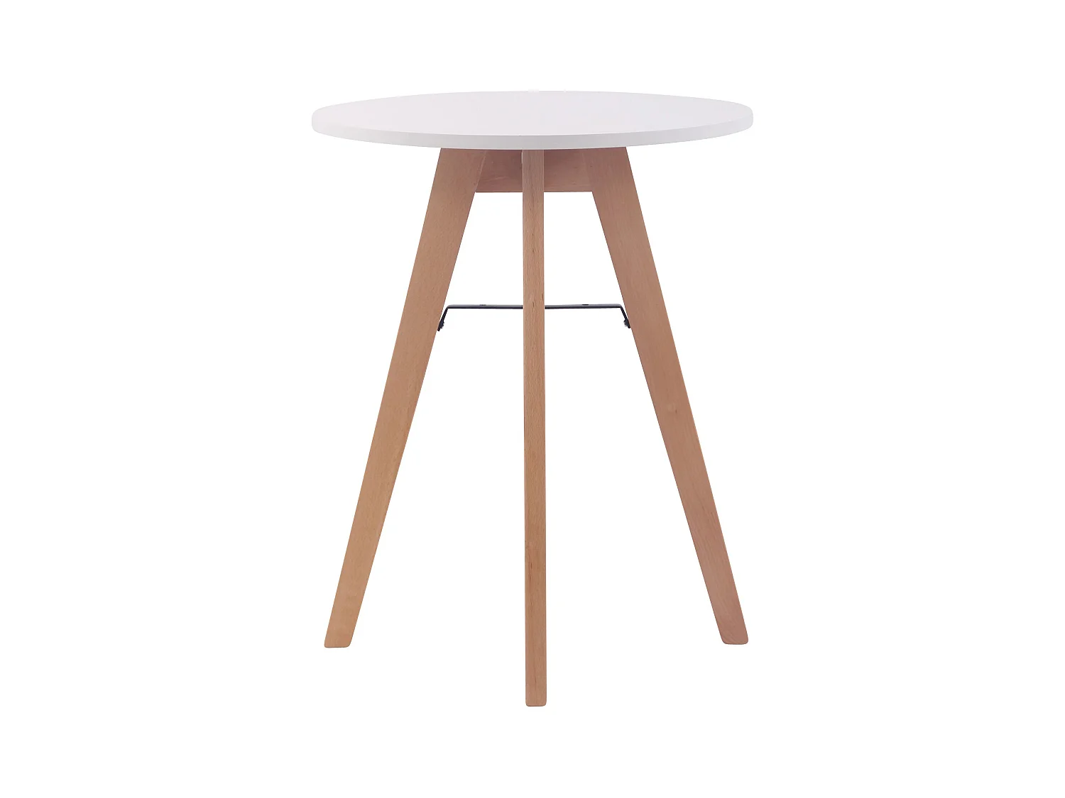 Table d'appoint table de effet bois blanche 60 x 60 x 75 cm 10_0005533