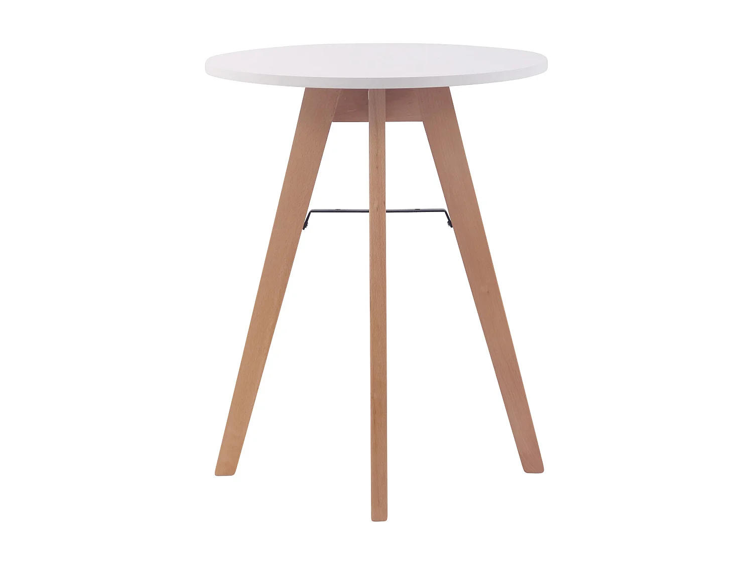 Table d'appoint table de effet bois blanche 60 x 60 x 75 cm 10_0005533