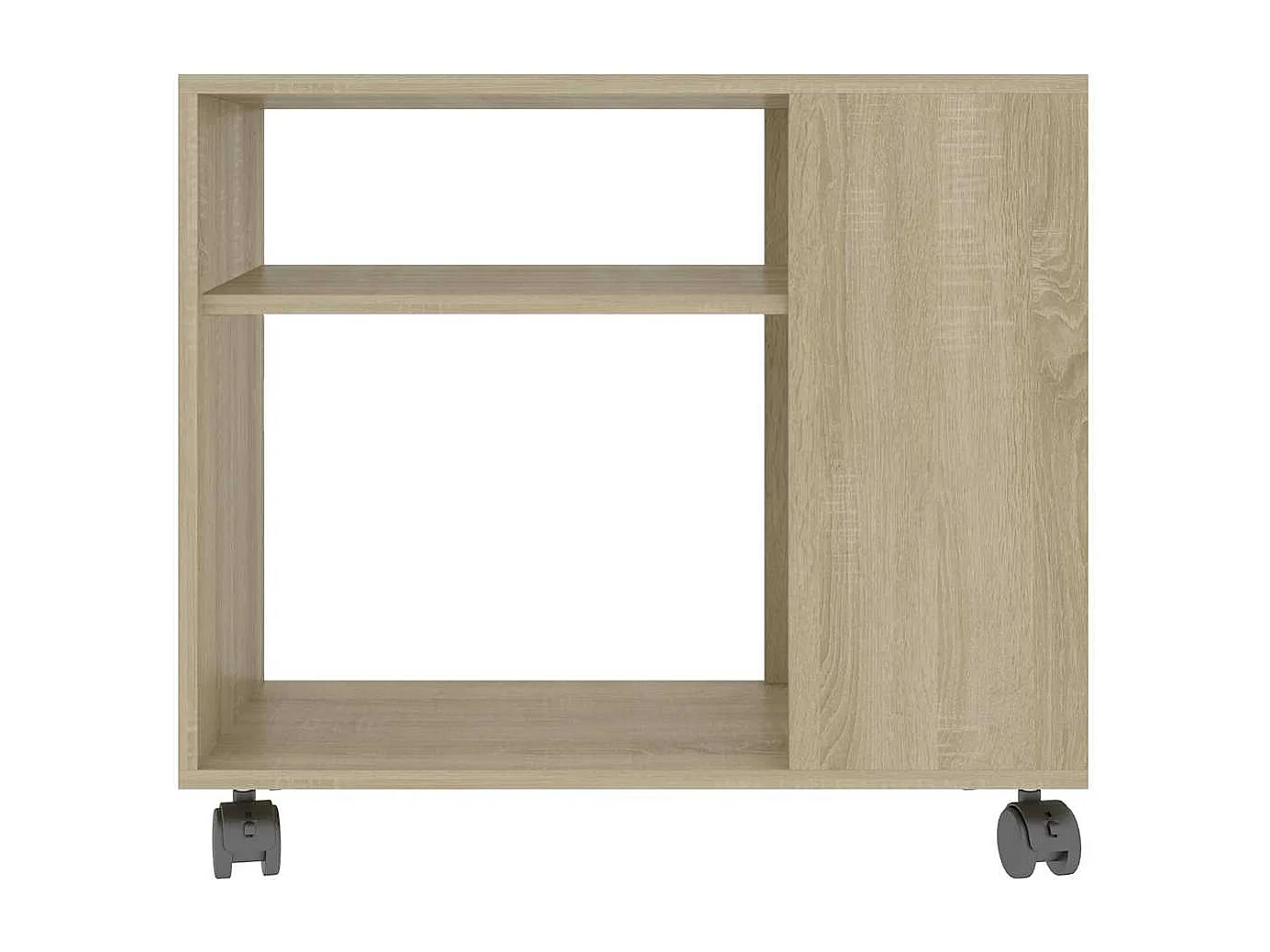 Table d'appoint meuble de bois beige 70 x 35 x 55 cm DEC032426