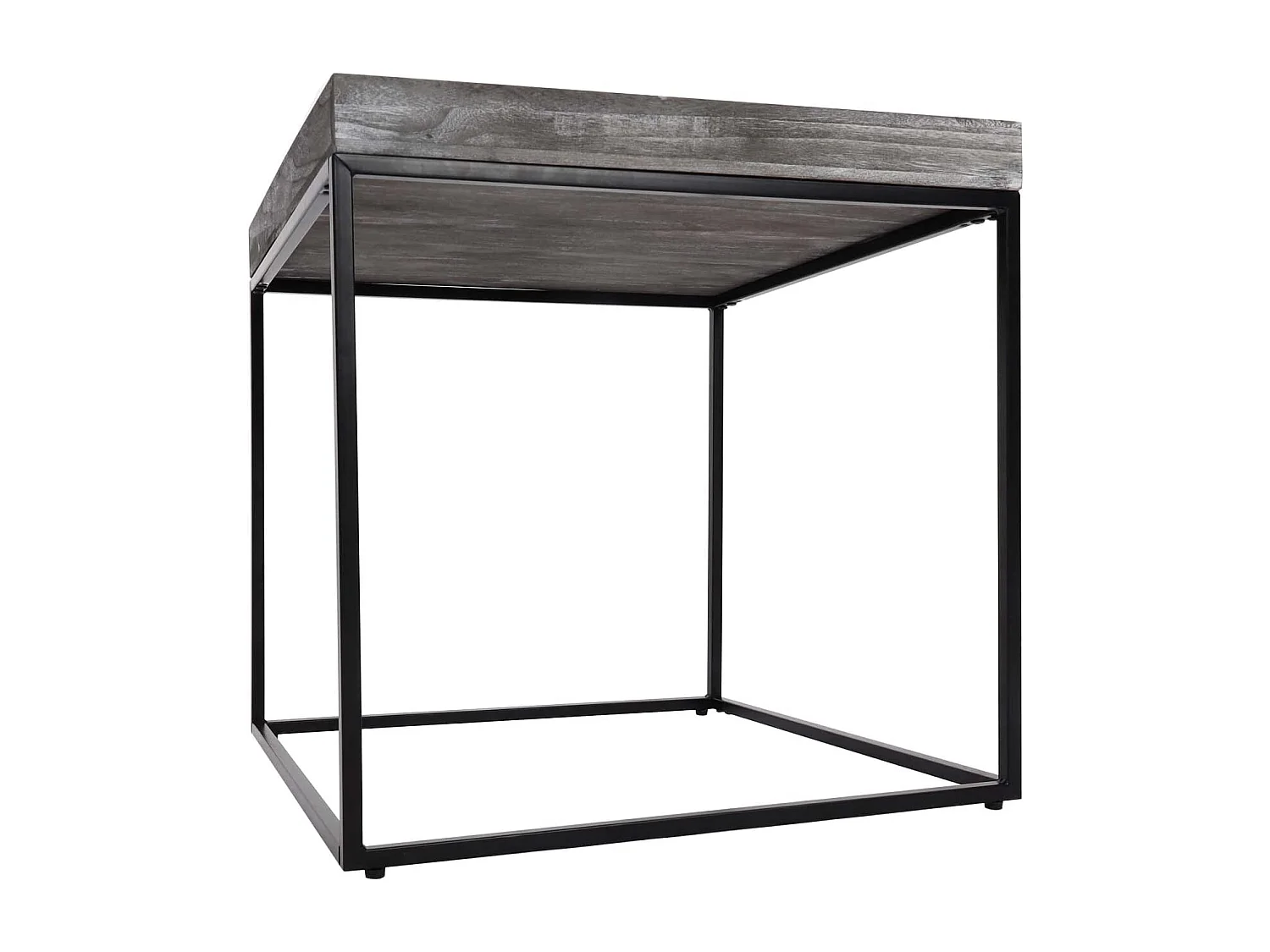 Table d'appoint table basse métal marron 60 x 60 x 60 cm MED04077