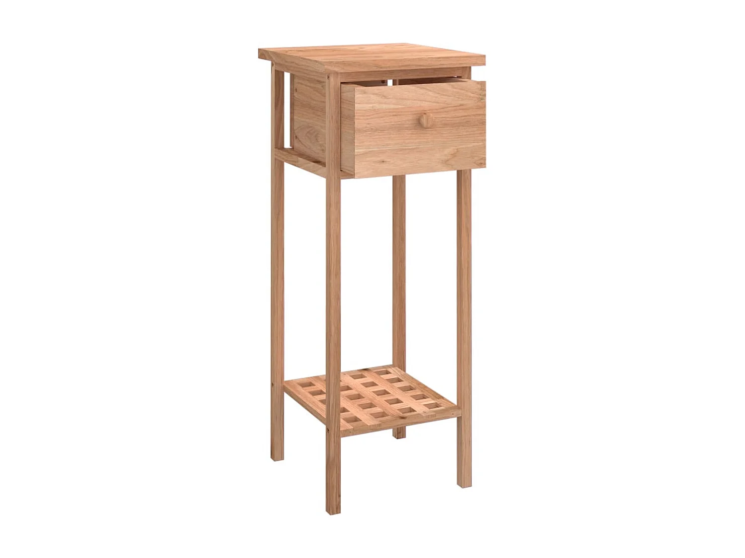 Table d'appoint support plante bois marron 25 x 25 x 60 cm DEC032340