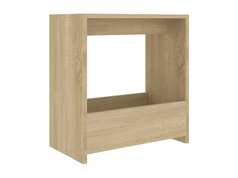 Table d'appoint bout de bois beige 50 x 26 x 50 cm DEC032416