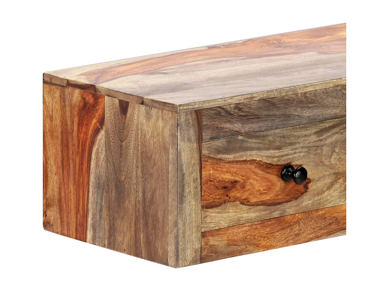 Table étagère murale avec bois marron 100 x 25 x 20 cm DEC032057