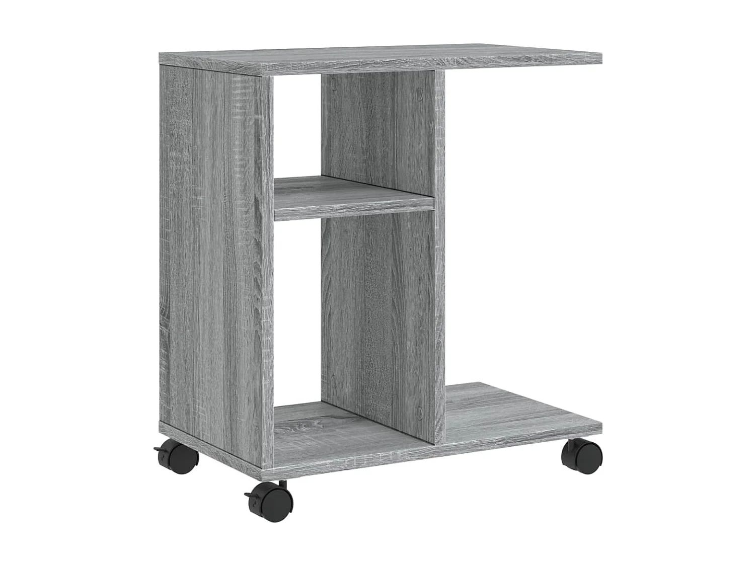 Table d'appoint bout de bois marron 50 x 30 x 55 cm DEC032338