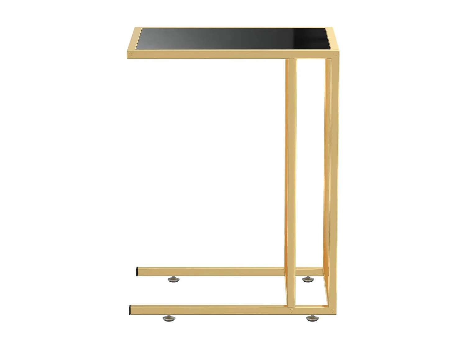 Table d'appoint table d'ordinateur verre 50 x 35 x 65 cm DEC032519