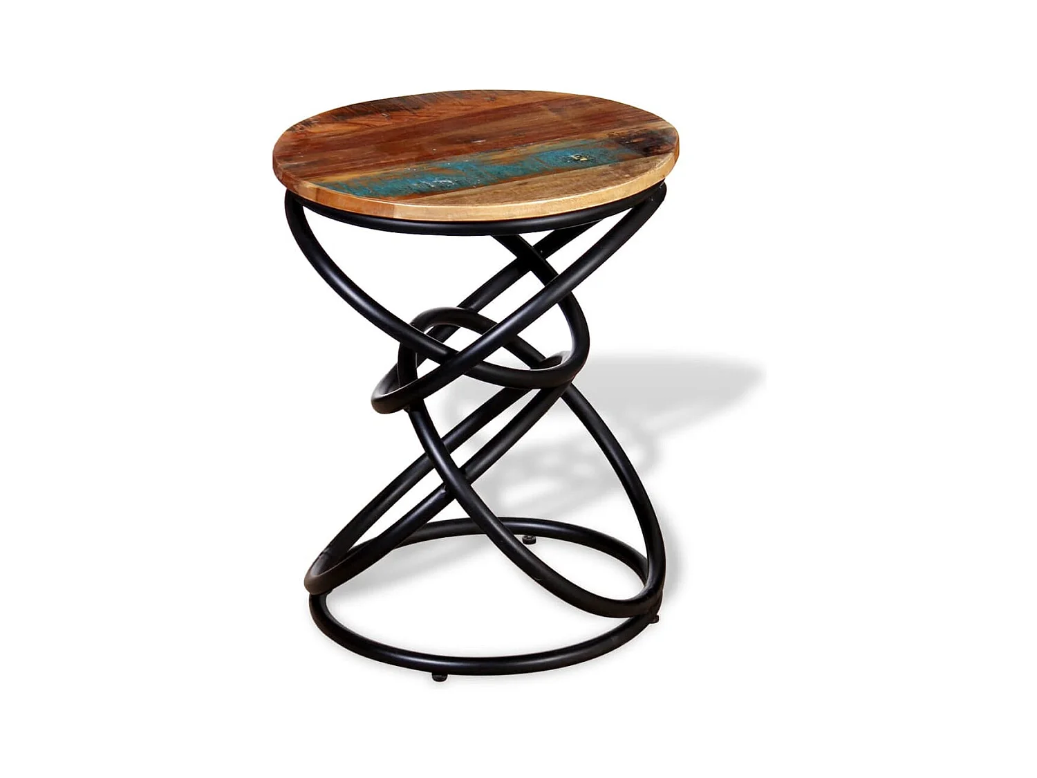 Table d'appoint support de bois marron 40 x 40 x 50 cm DEC032376