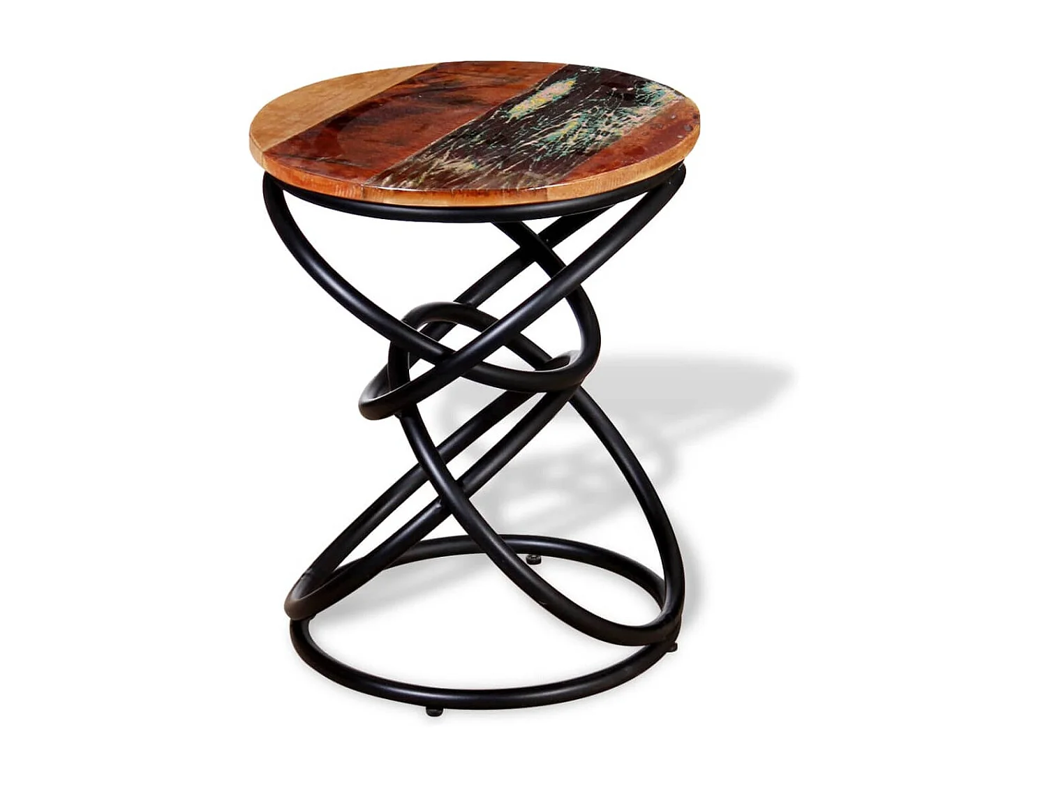 Table d'appoint support de bois marron 40 x 40 x 50 cm DEC032376