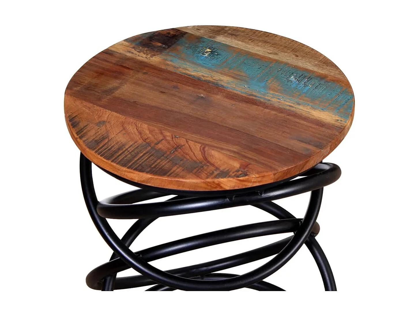 Table d'appoint support de bois marron 40 x 40 x 50 cm DEC032376