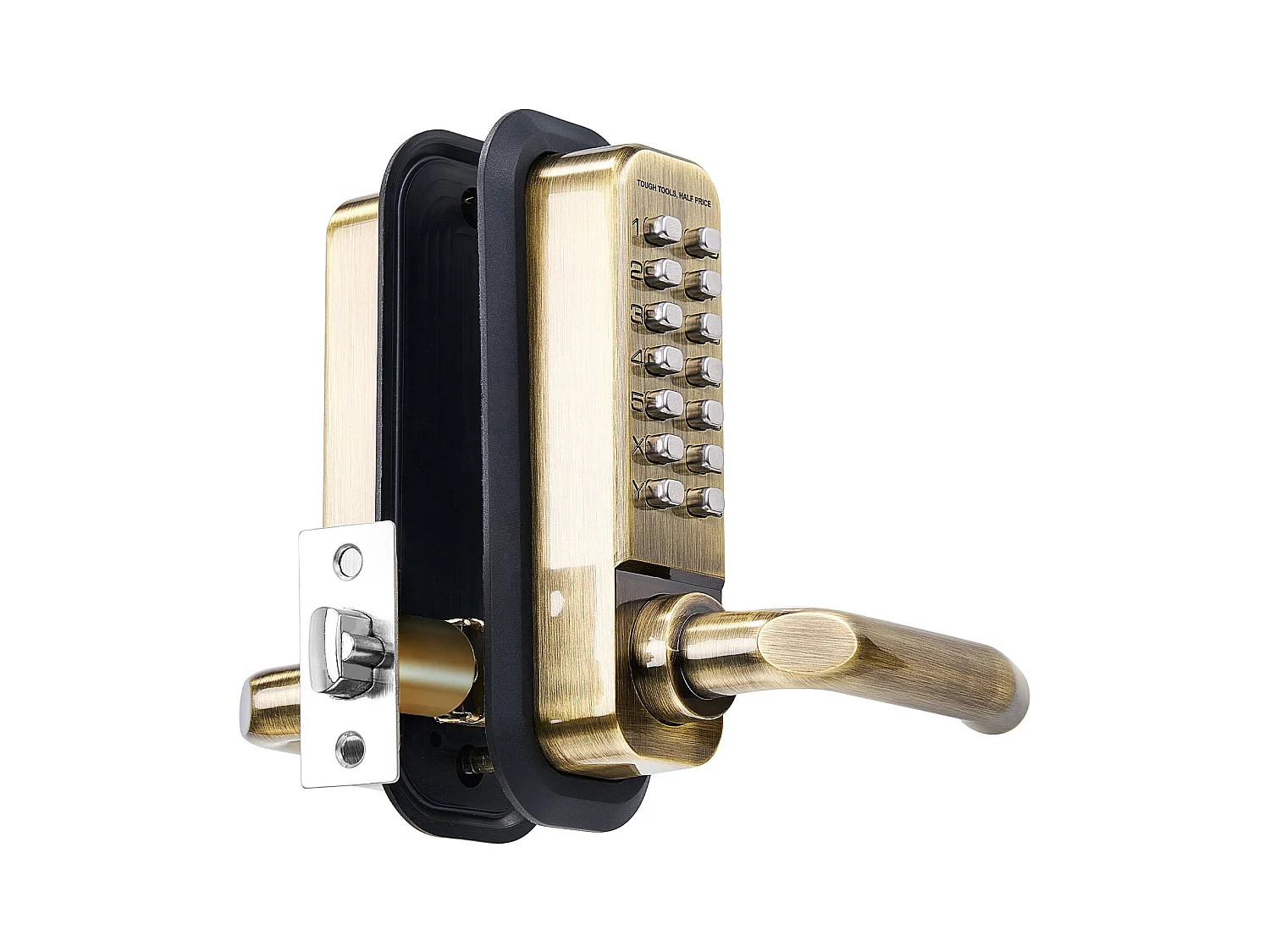 Serrure de Porte Mécanique SucceBuy sans Clé 14 Clés pour la Maison et le Bureau, Bureau, Garage, Acier Inoxydable