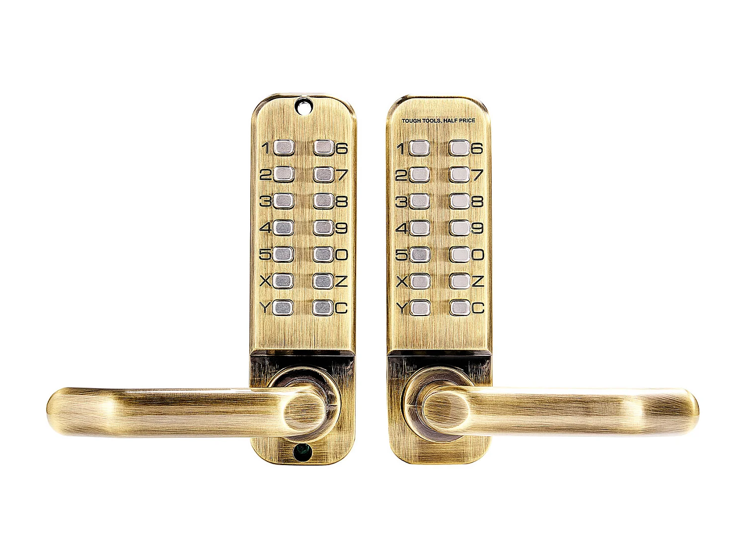 Mechanisches Türschloss SucceBuy Schlüssellos 14 Schlüssel für das Haus und das Büro, Büro, Garage, Edelstahl