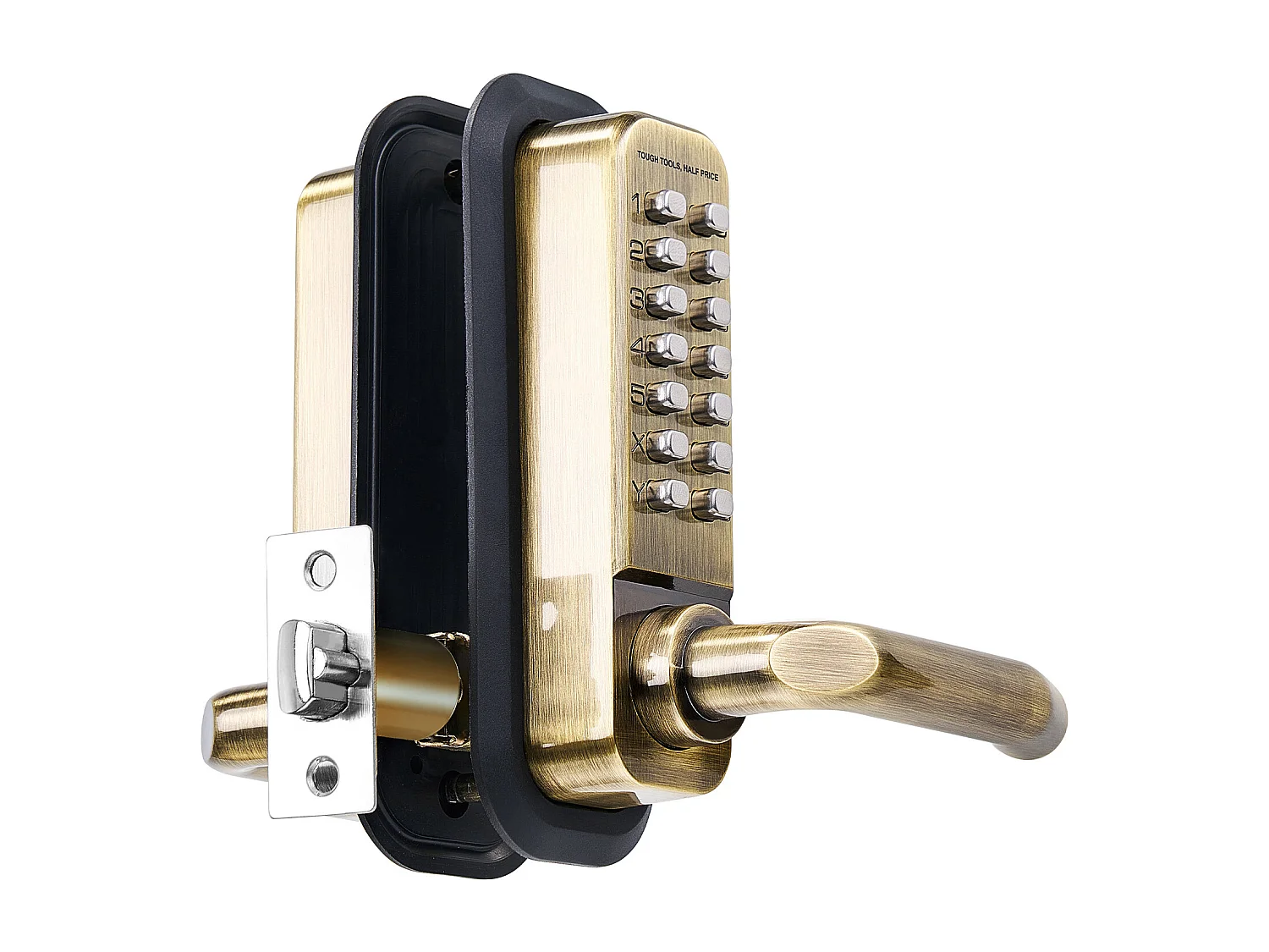 Mechanisches Türschloss SucceBuy Schlüssellos 14 Schlüssel für das Haus und das Büro, Büro, Garage, Edelstahl