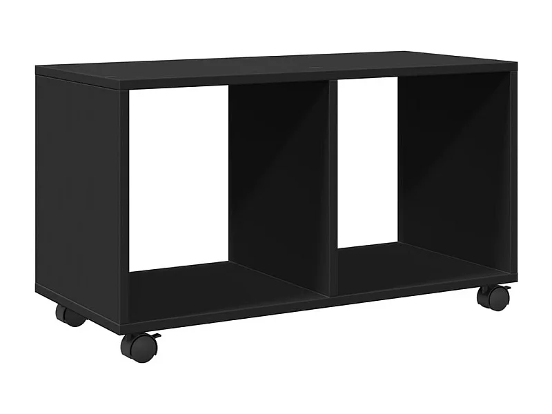 Meuble d'appoint à roulettes bois marron 72 x 33 x 42.5 cm DEC031391