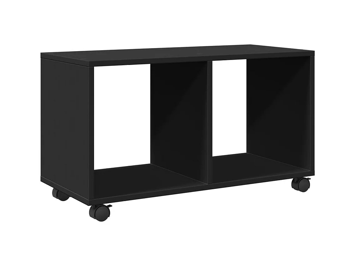 Meuble d'appoint à roulettes bois marron 72 x 33 x 42.5 cm DEC031391