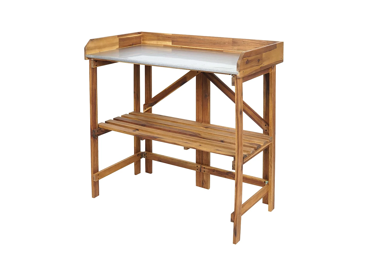 Support à plantes table bois marron 47 x 19 x 87 cm 04_0008568