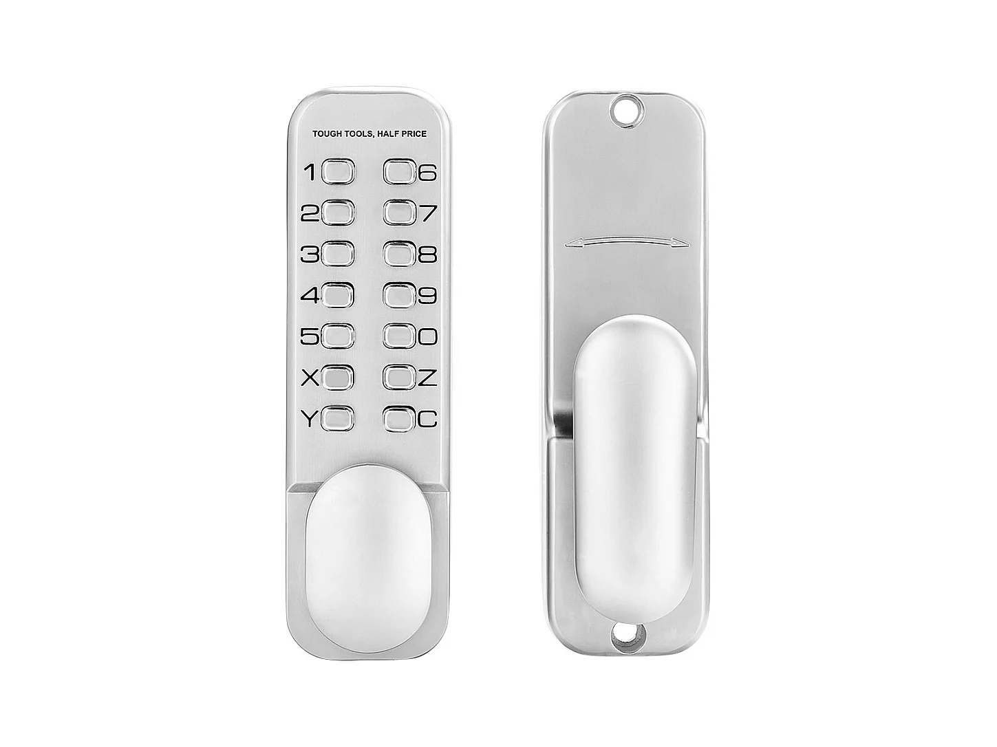 Serrure de Porte Mécanique SucceBuy sans Clé, Bouton de Clavier Mécanique à 14 Touches, Serrure de Portail Étanche en Acier Inoxydable