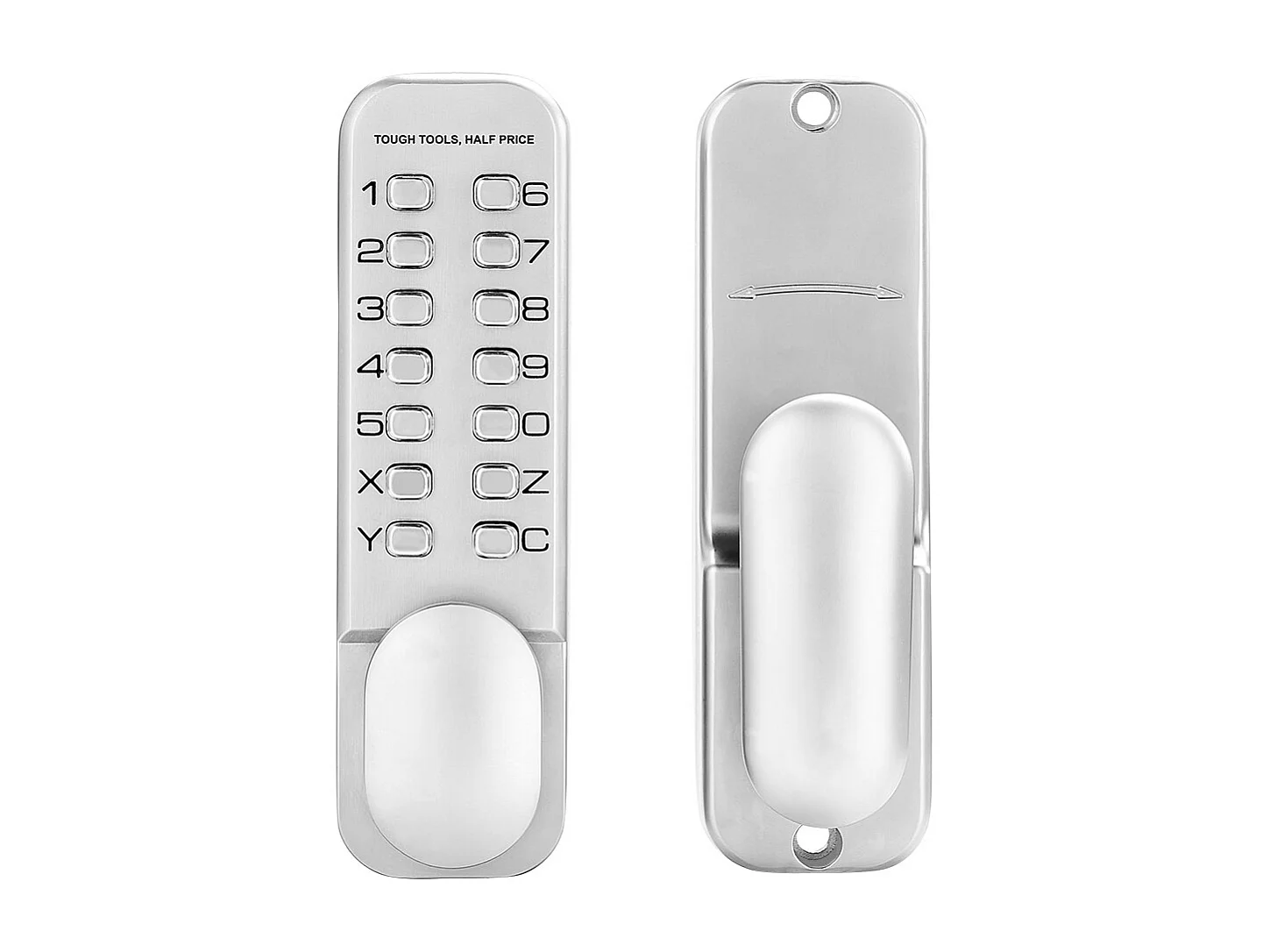 Mechanisch Deurslot SucceBuy Sleutelloos, Mechanische Toetsenbordknop met 14 Toetsen, Waterdicht Hek Slot in Rvs