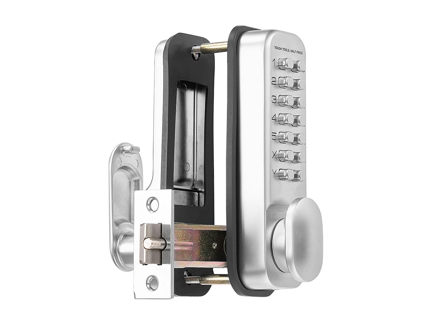 Mechanisch Deurslot SucceBuy Sleutelloos, Mechanische Toetsenbordknop met 14 Toetsen, Waterdicht Hek Slot in Rvs