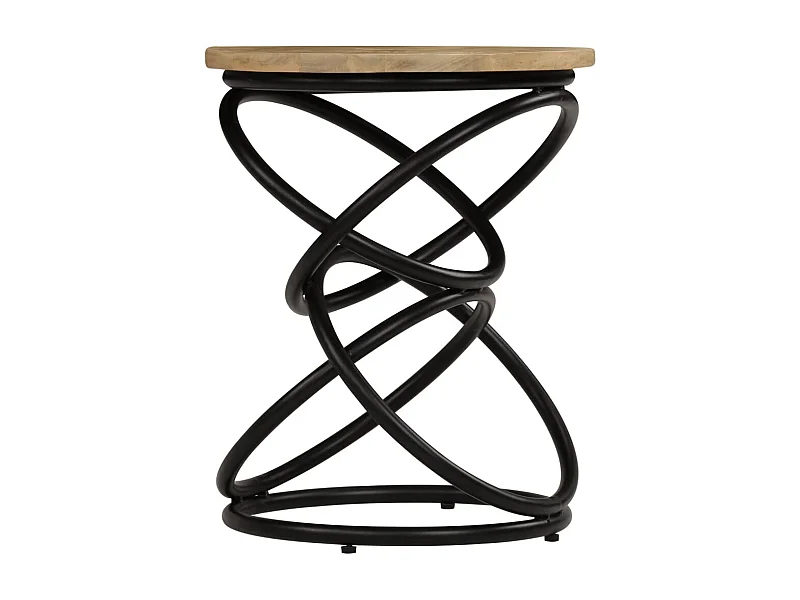 Table d'appoint support de bois marron 40 x 40 x 50 cm DEC032375