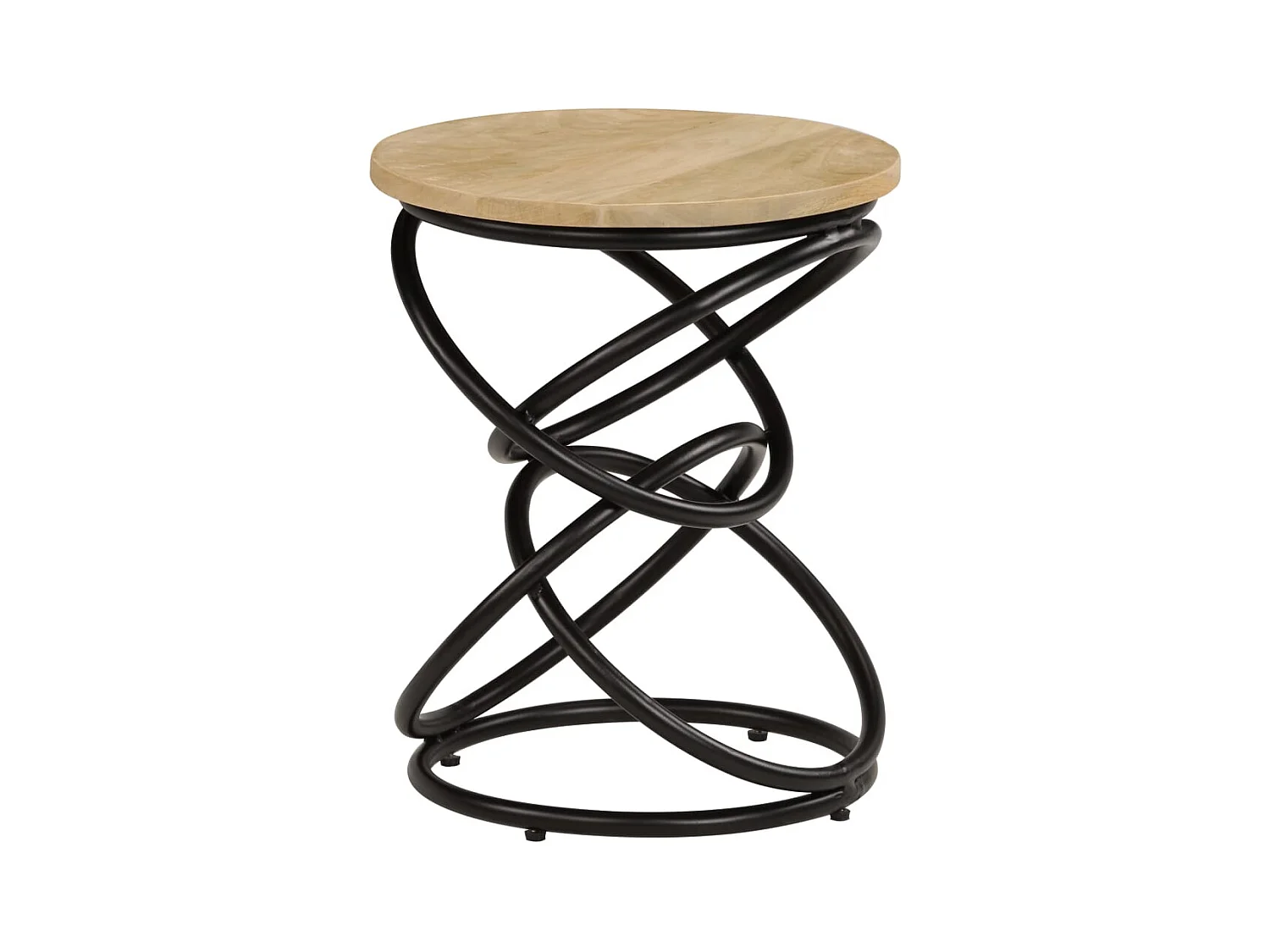 Table d'appoint support de bois marron 40 x 40 x 50 cm DEC032375