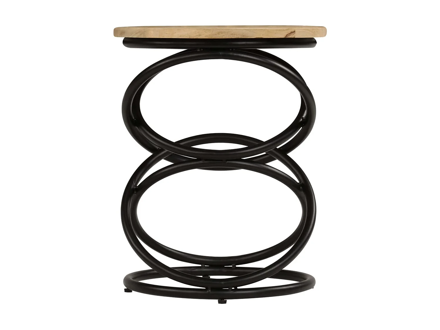 Table d'appoint support de bois marron 40 x 40 x 50 cm DEC032375