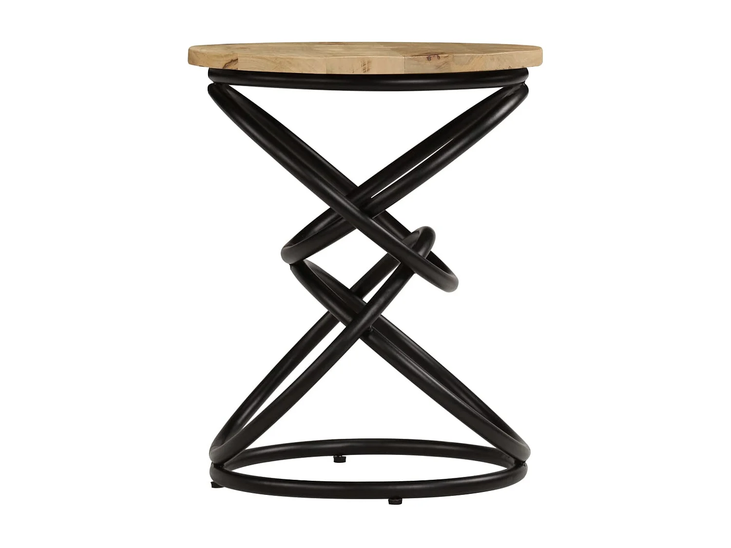 Table d'appoint support de bois marron 40 x 40 x 50 cm DEC032375