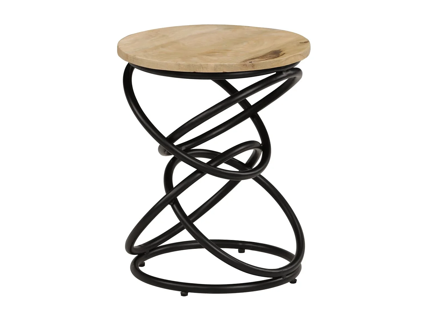 Table d'appoint support de bois marron 40 x 40 x 50 cm DEC032375