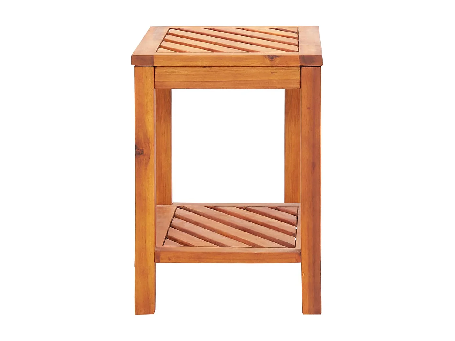 Table d'appoint support de bois marron 45 x 33 x 45 cm DEC032374