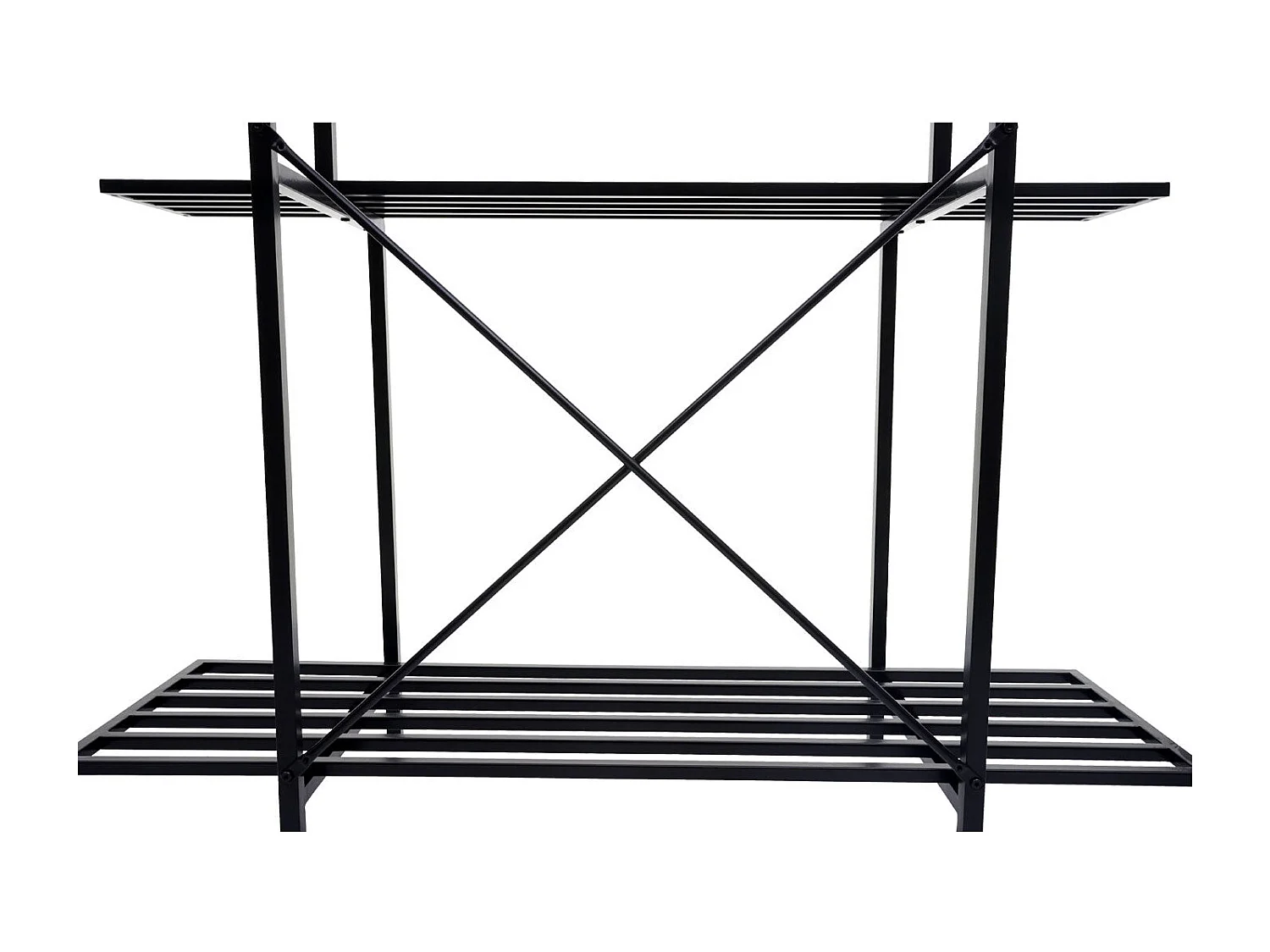 Étagère à plantes escalier noire 47 x 9 x 124 cm 04_0008696