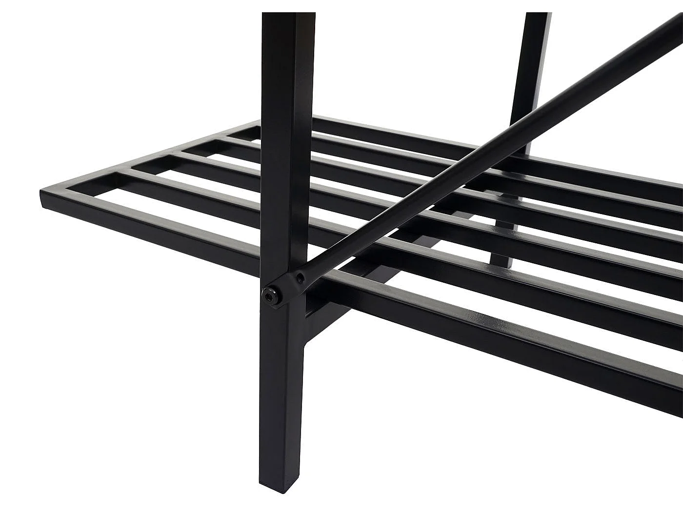 Étagère à plantes escalier noire 47 x 9 x 124 cm 04_0008696