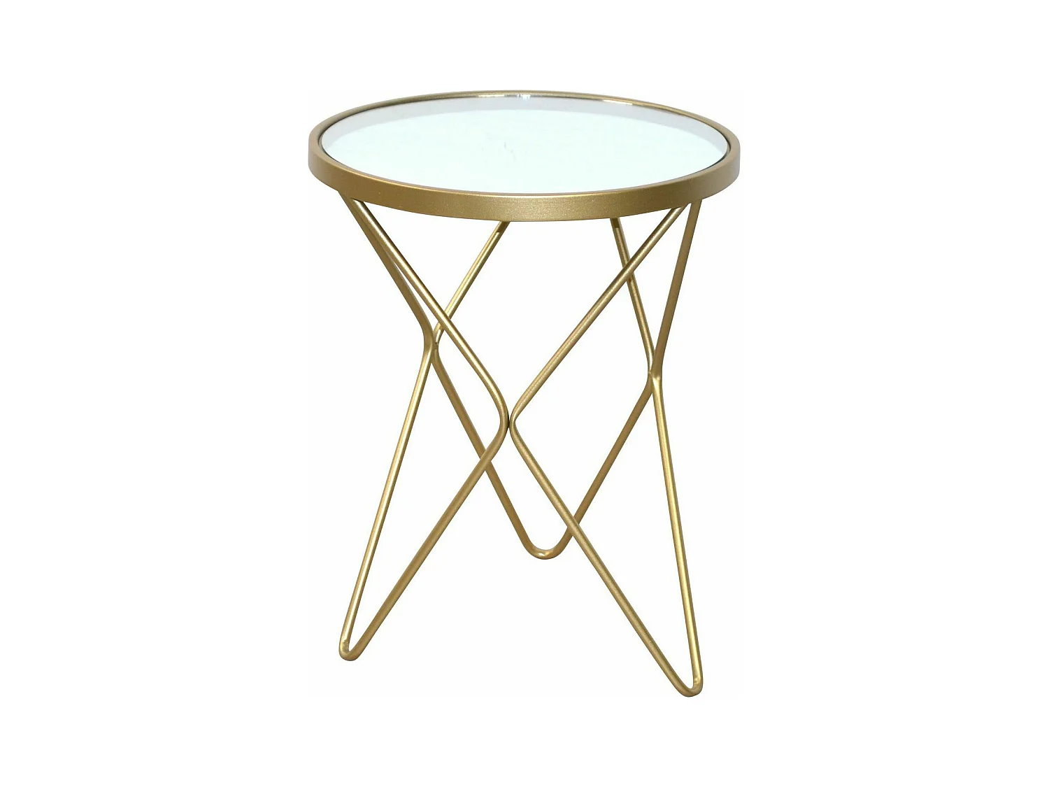 Table d'appoint décorative châssis 40 x 40 x 51 cm MED05129