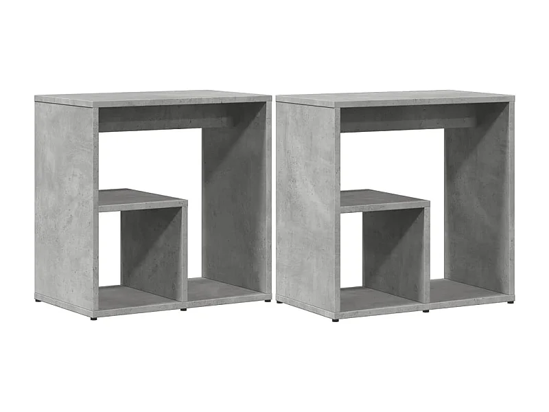 Lot de 2 tables bois marron 50 x 30 x 50 cm DEC032635