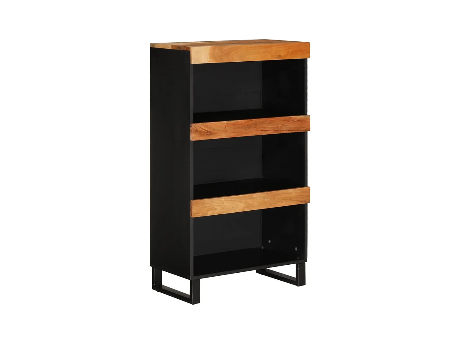 Meuble d'appoint avec compartiments bois marron 60 x 33 x 107 cm DEC032812