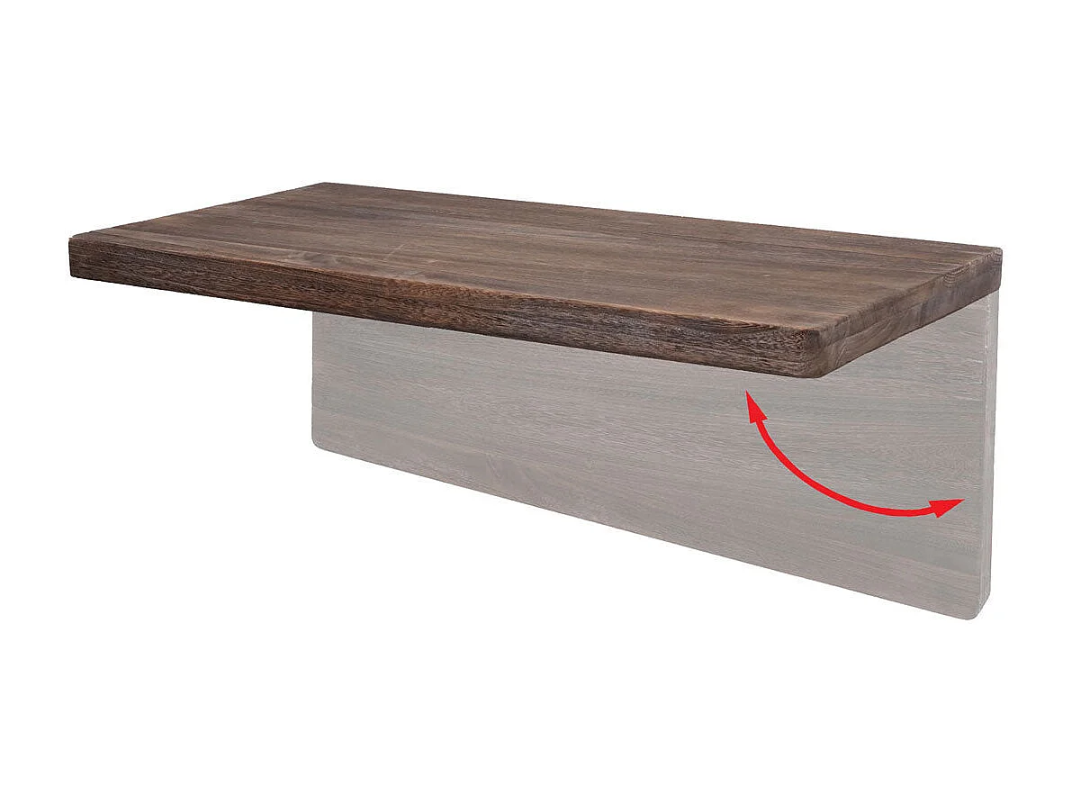 Table murale de cuisine bois marron 100 x 50 x 5 cm 04_0005089