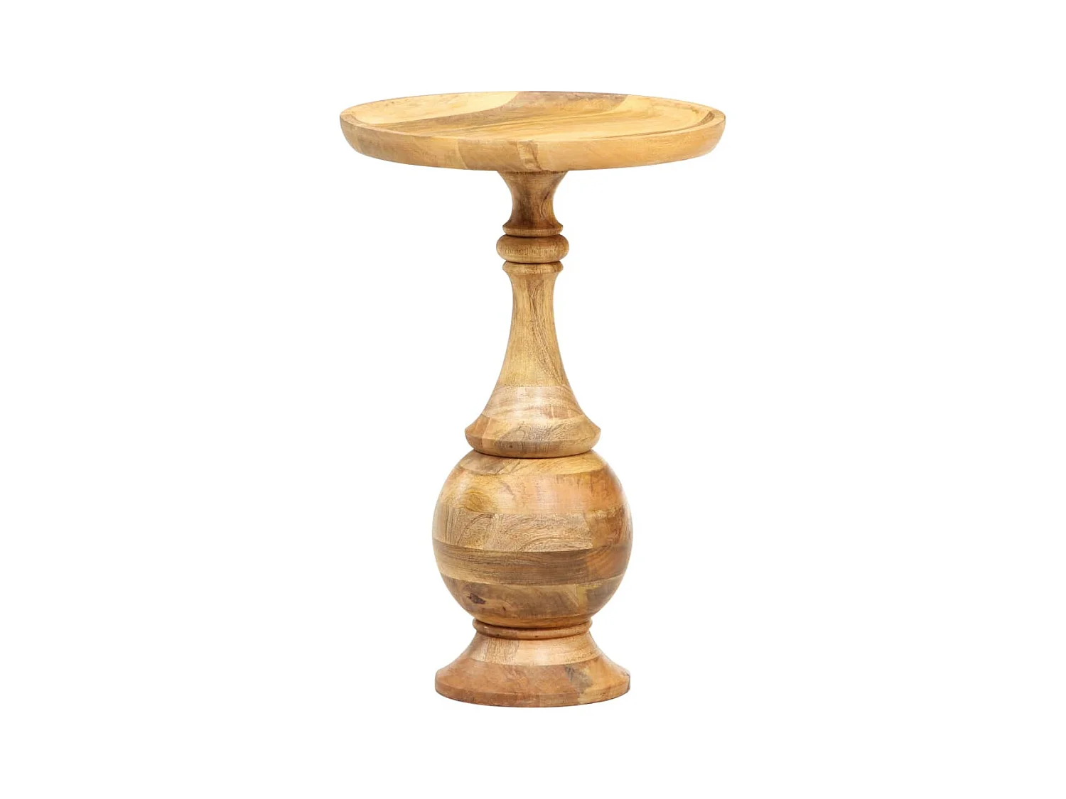 Table d'appoint support de bois marron 43 x 43 x 66 cm DEC032520