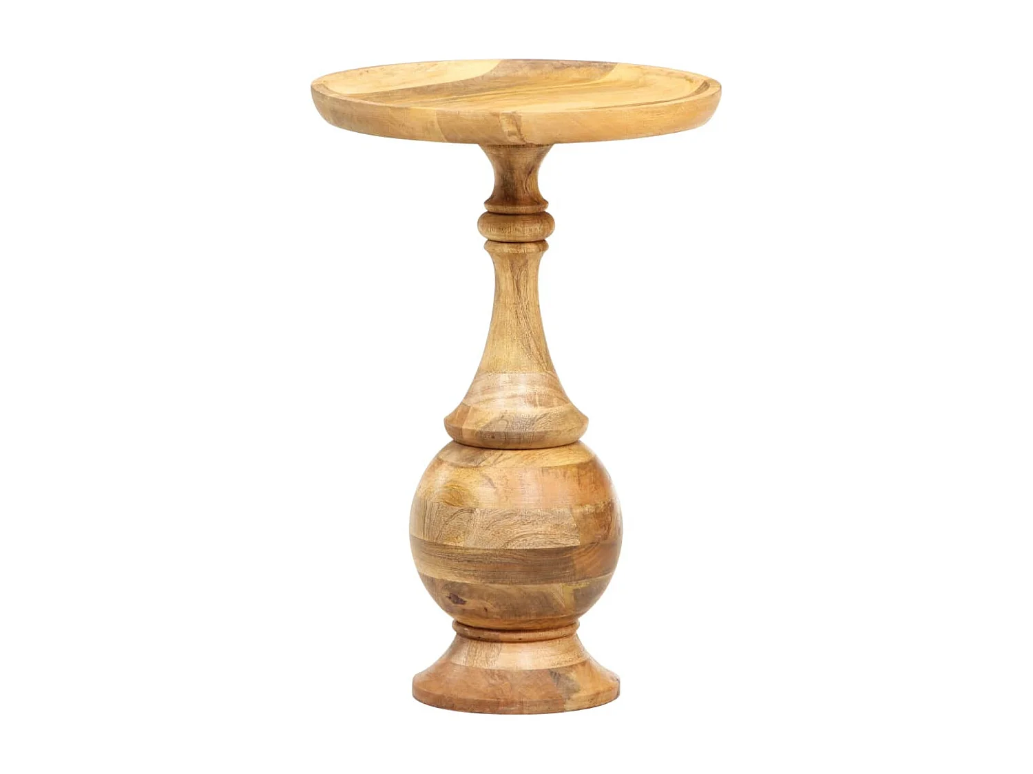 Table d'appoint support de bois marron 43 x 43 x 66 cm DEC032520