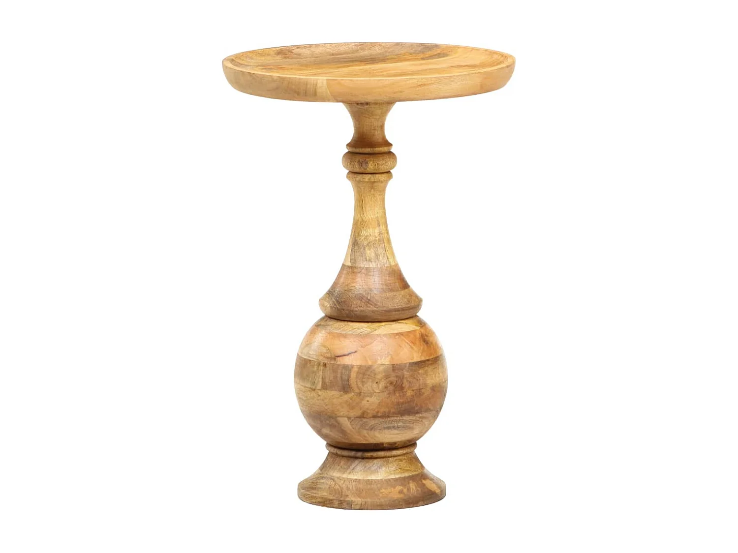Table d'appoint support de bois marron 43 x 43 x 66 cm DEC032520