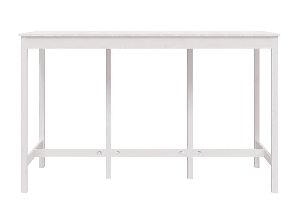 Table d’appoint multifonction table bois blanche 180 x 80 x 110 cm DEC036409