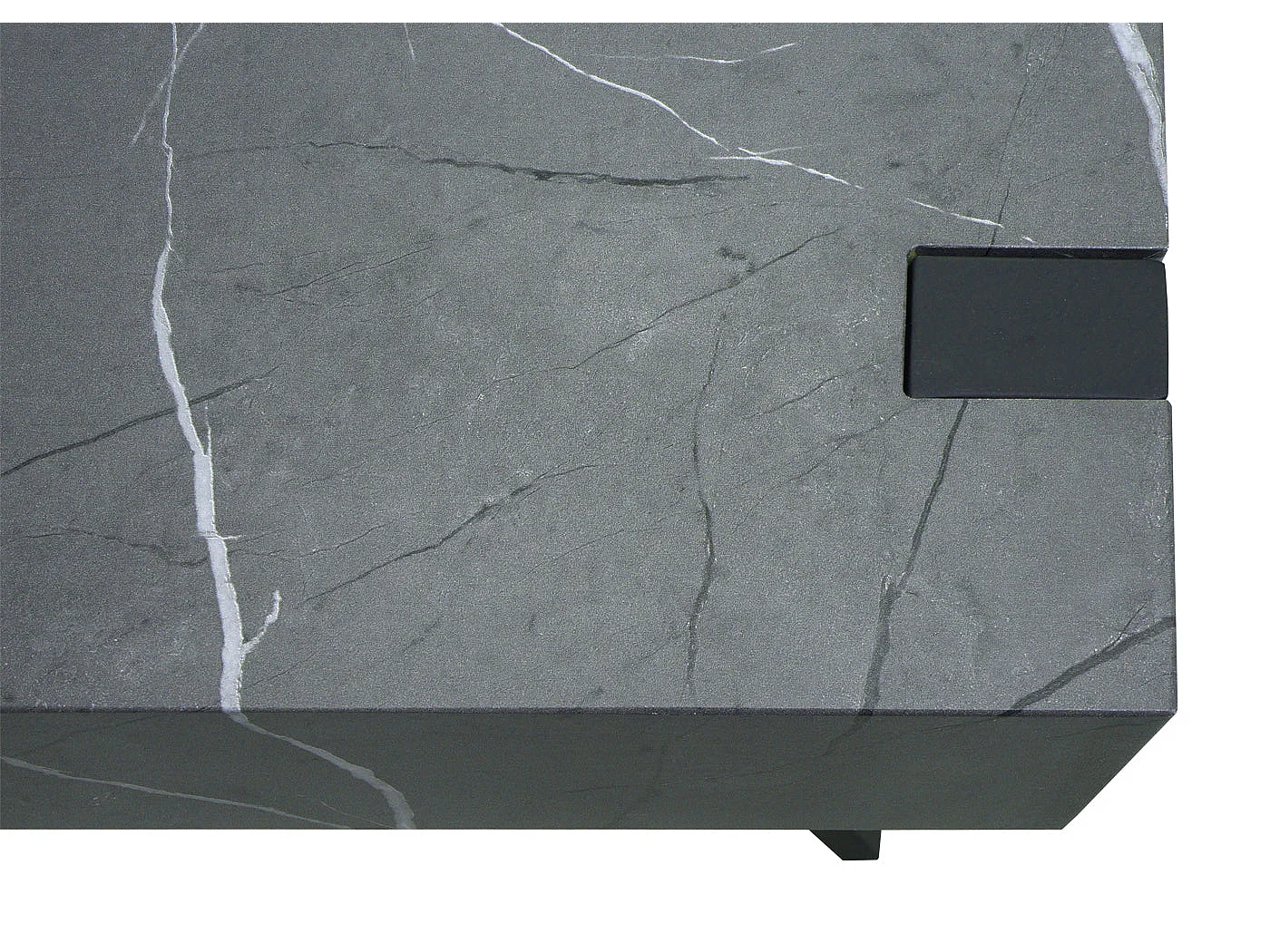 Table d'appoint table basse effet bois grise 61 x 24 x 61 cm 04_0008497