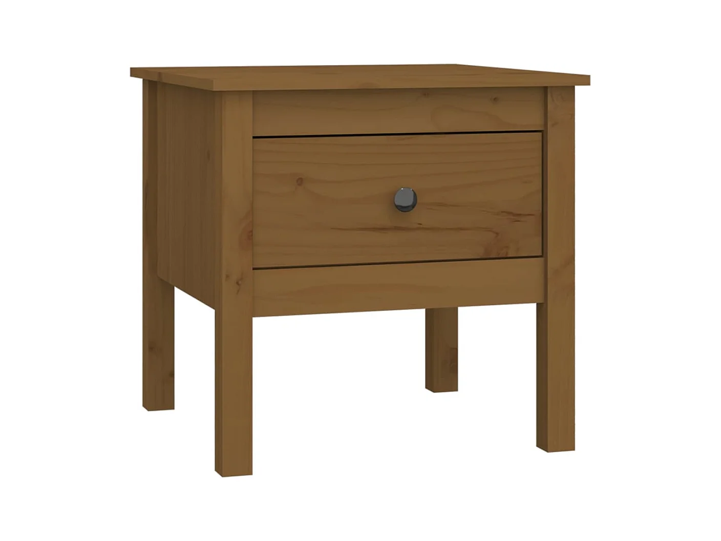 Table d'appoint chevet avec bois marron 50 x 50 x 49 cm DEC032473