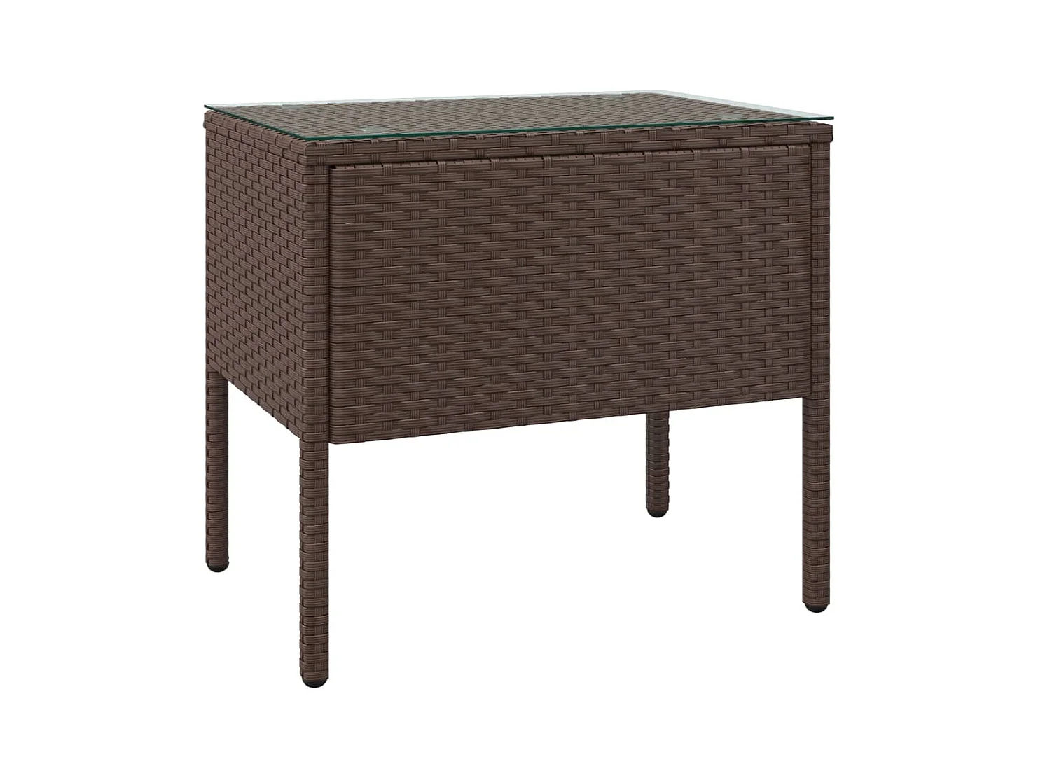 Table d'appoint pour intérieur verre 53 x 37 x 48 cm DEC032468