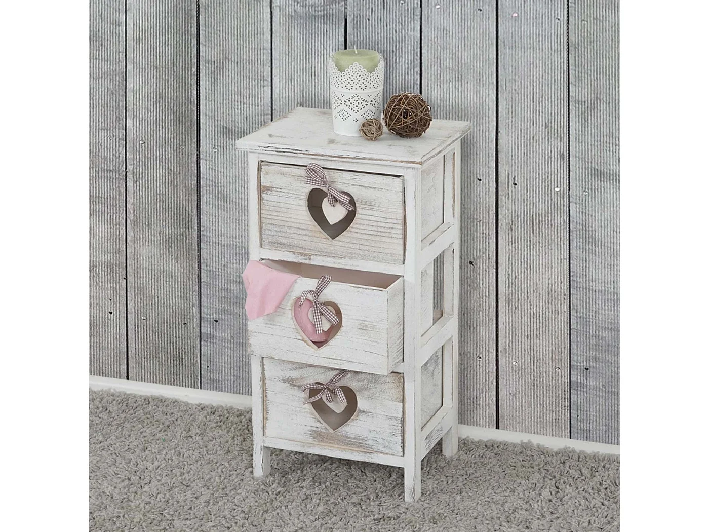Petit meuble de rangement blanche 29 x 25 x 55 cm 04_0002479