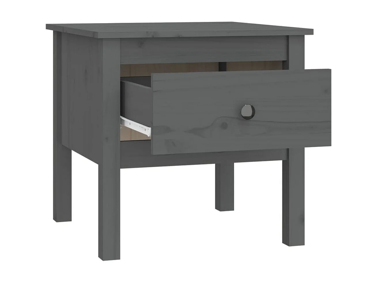 Table d'appoint chevet avec bois marron 50 x 50 x 49 cm DEC032443