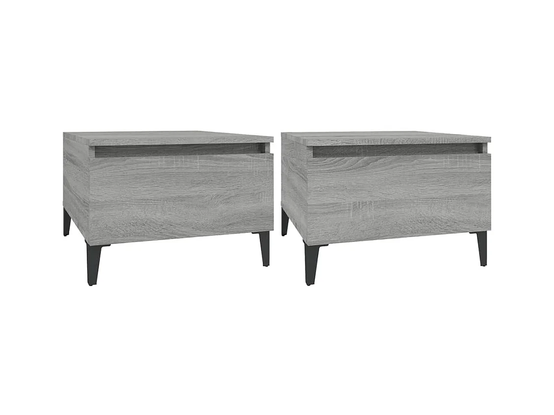 Lot de 2 tables bois marron 50 x 46 x 35 cm DEC032650