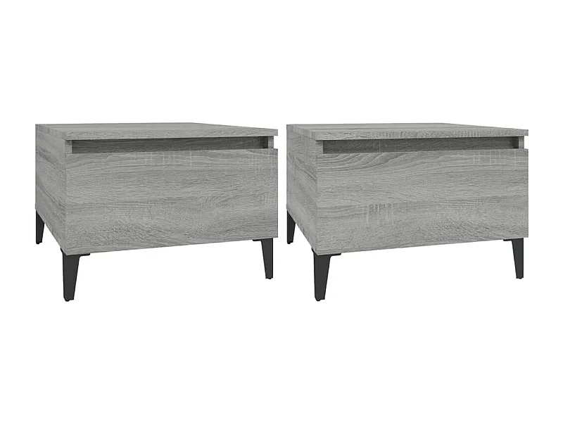 Lot de 2 tables bois marron 50 x 46 x 35 cm DEC032650