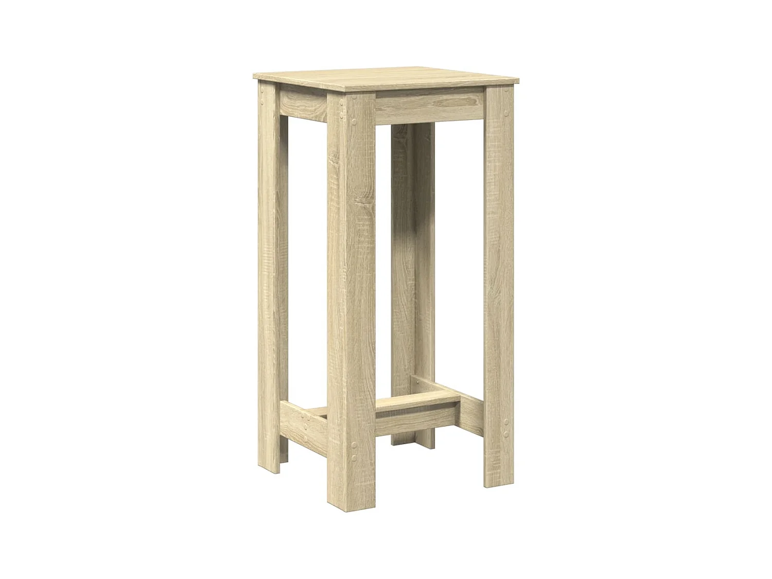 Table d’appoint multifonction table bois beige 51 x 50 x 103.5 cm DEC036442
